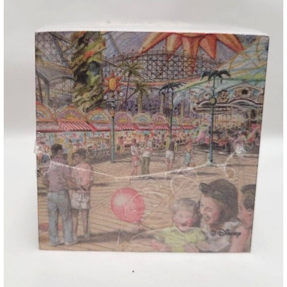 Vintage Disney Paradise Pier Disney California Adventure Sticky Notes Block NOS - Picture 3 of 6